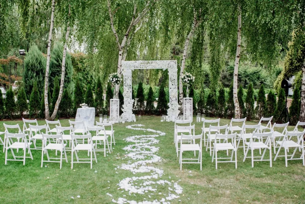 wedding ceremony area